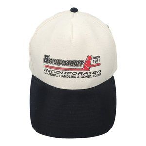 Mohrs Equipment Incorporated Double Snapback Cap Trucker Baseball Off White Blac